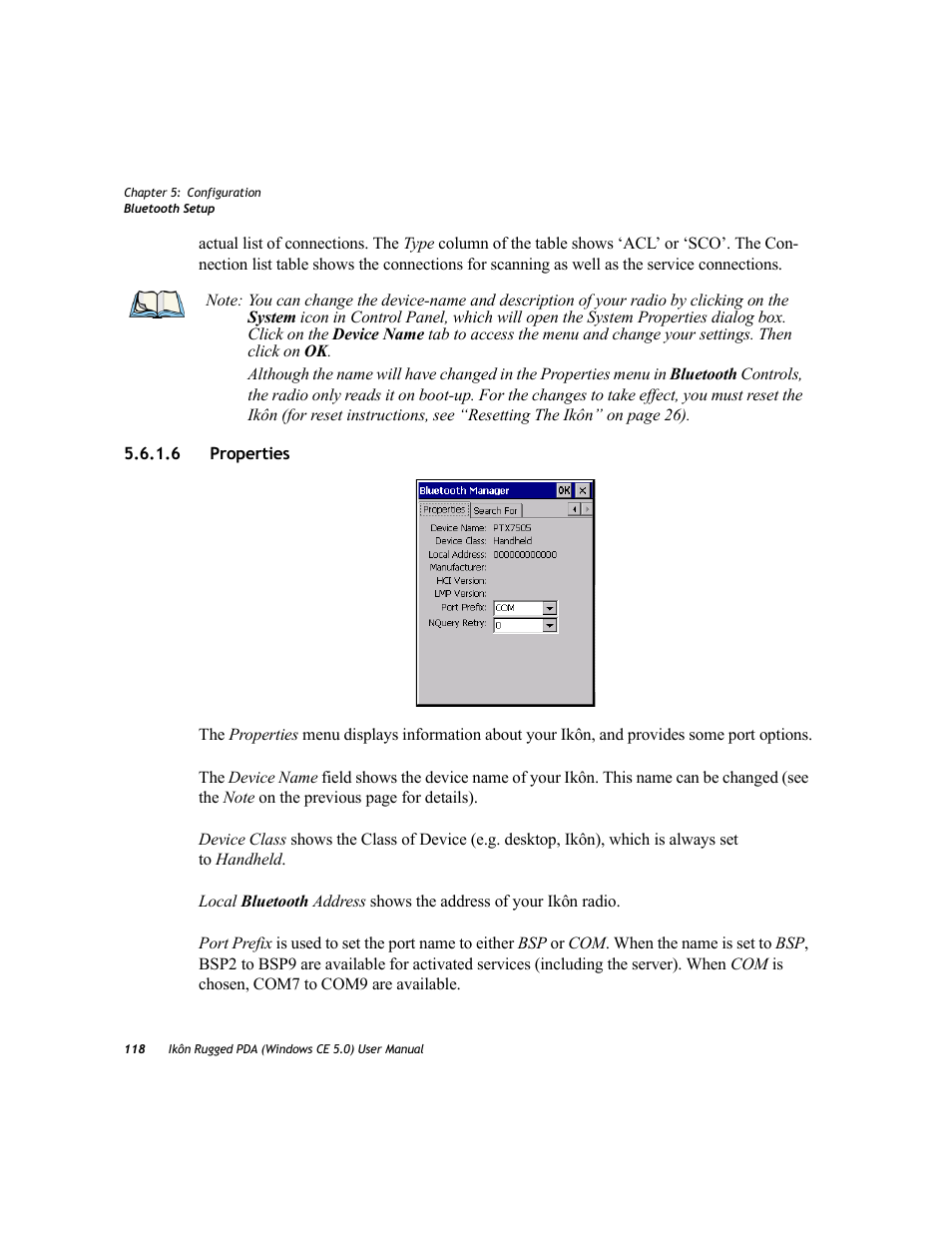 6 properties, Properties | PYLE Audio IKON RUGGED 7505-BTSDCMHC25 User Manual | Page 130 / 324