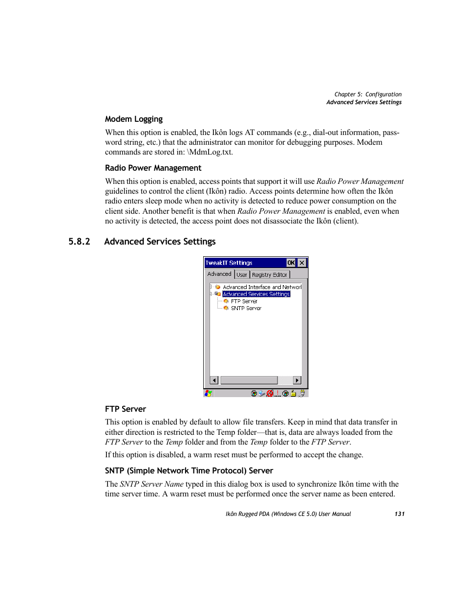 2 advanced services settings, Advanced services settings | PYLE Audio IKON RUGGED 7505-BTSDCMHC25 User Manual | Page 143 / 324