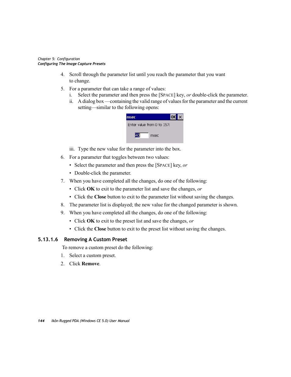 6 removing a custom preset | PYLE Audio IKON RUGGED 7505-BTSDCMHC25 User Manual | Page 156 / 324