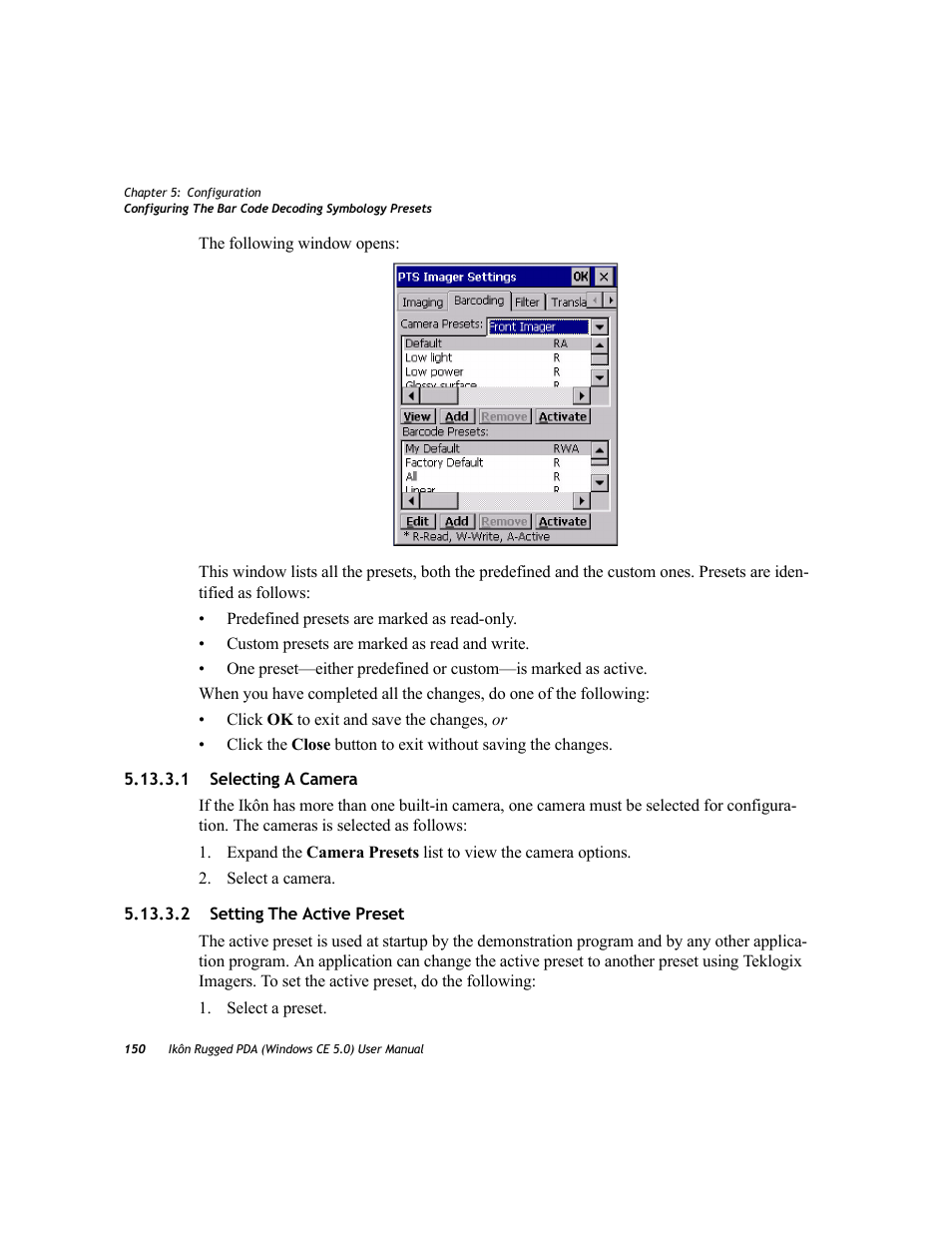 1 selecting a camera, 2 setting the active preset | PYLE Audio IKON RUGGED 7505-BTSDCMHC25 User Manual | Page 162 / 324