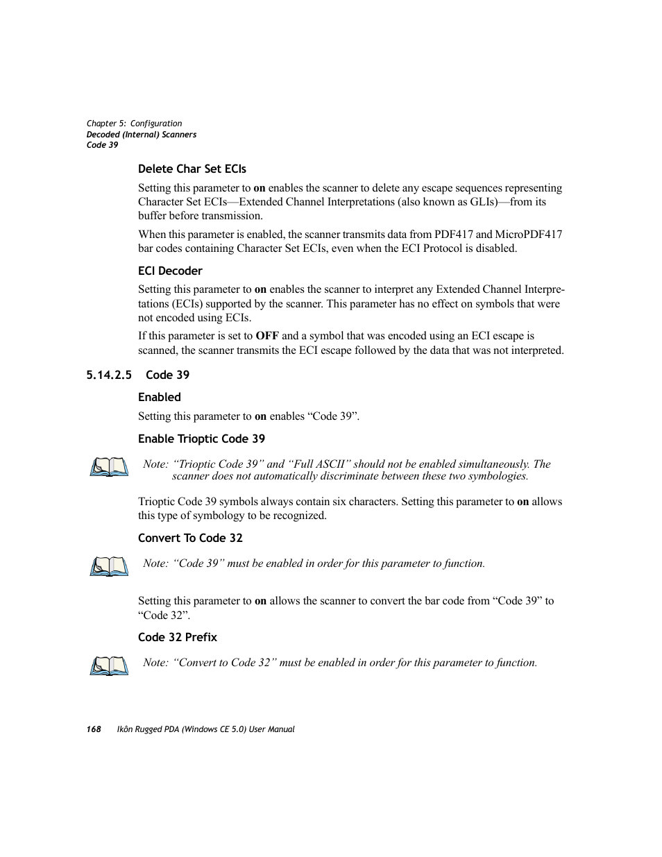 5 code 39 | PYLE Audio IKON RUGGED 7505-BTSDCMHC25 User Manual | Page 180 / 324