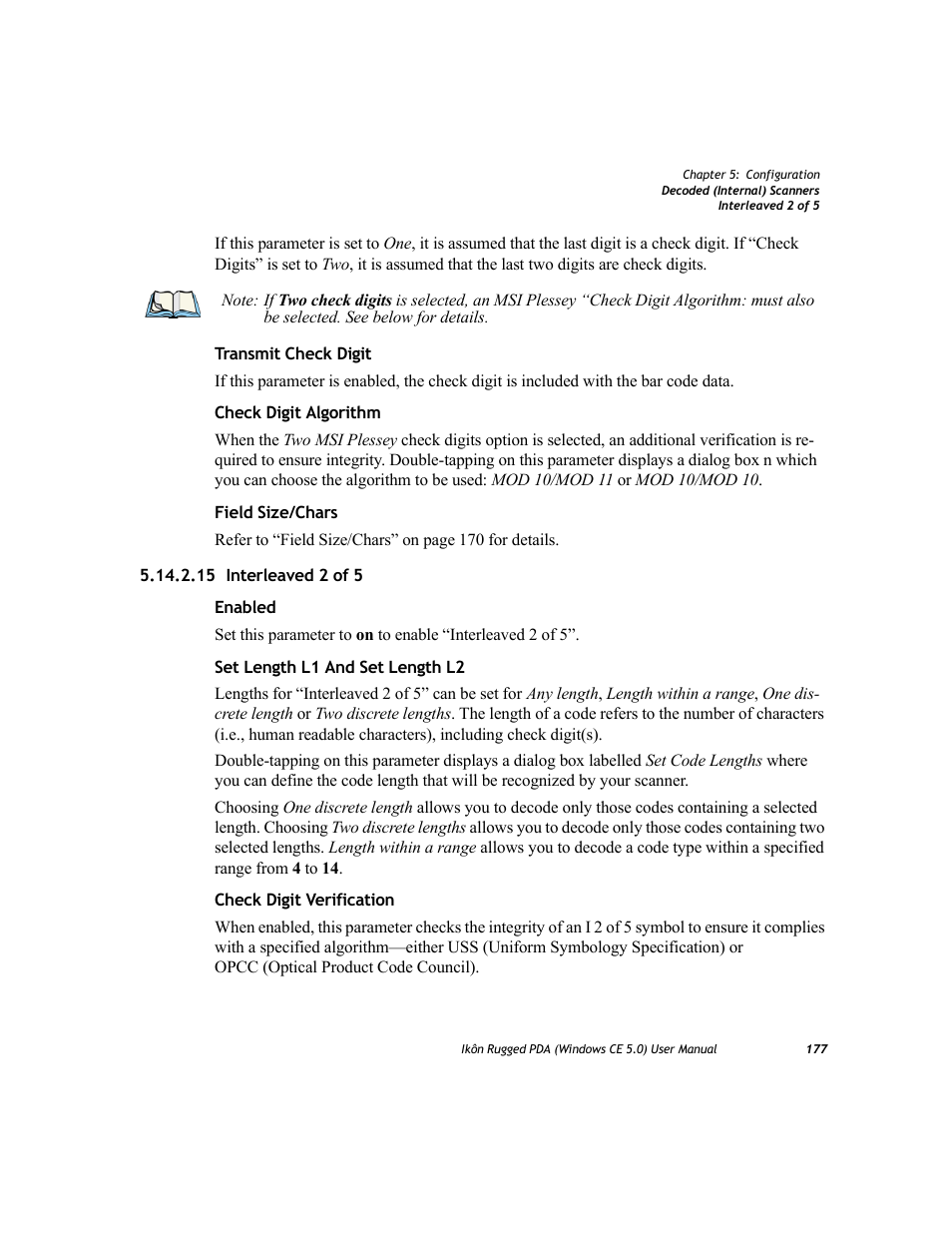 15 interleaved 2 of 5 | PYLE Audio IKON RUGGED 7505-BTSDCMHC25 User Manual | Page 189 / 324