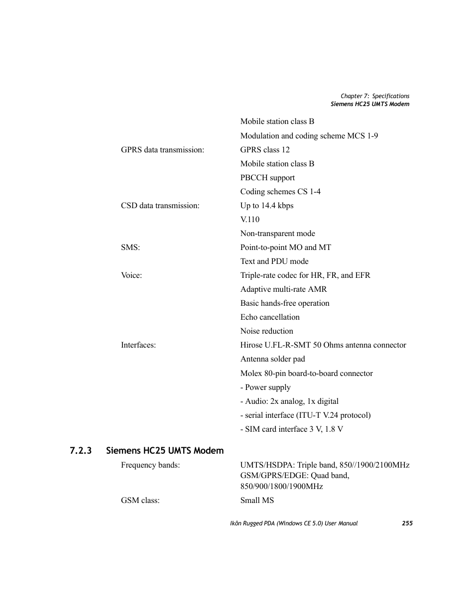 3 siemens hc25 umts modem, Siemens hc25 umts modem | PYLE Audio IKON RUGGED 7505-BTSDCMHC25 User Manual | Page 267 / 324