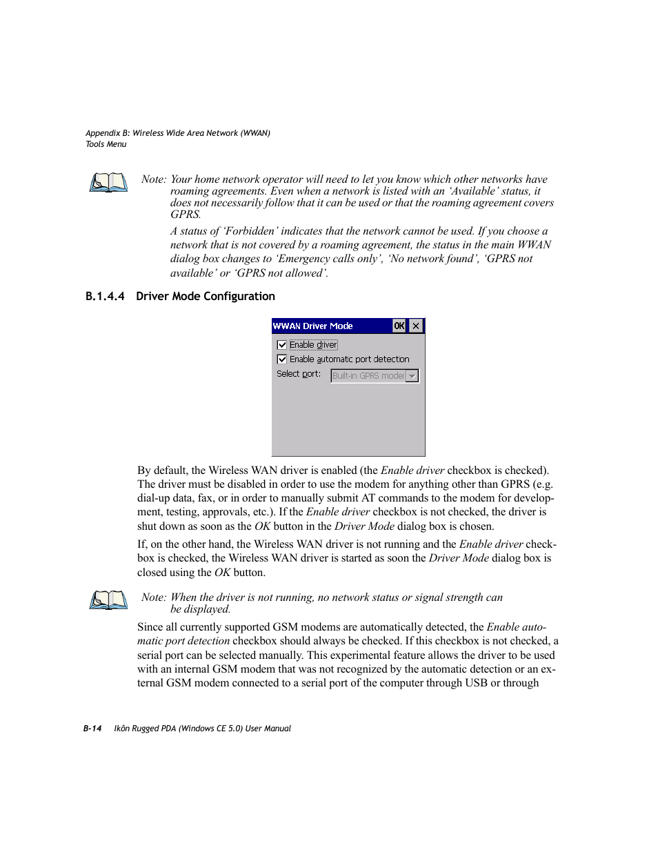 B.1.4.4 driver mode configuration | PYLE Audio IKON RUGGED 7505-BTSDCMHC25 User Manual | Page 294 / 324