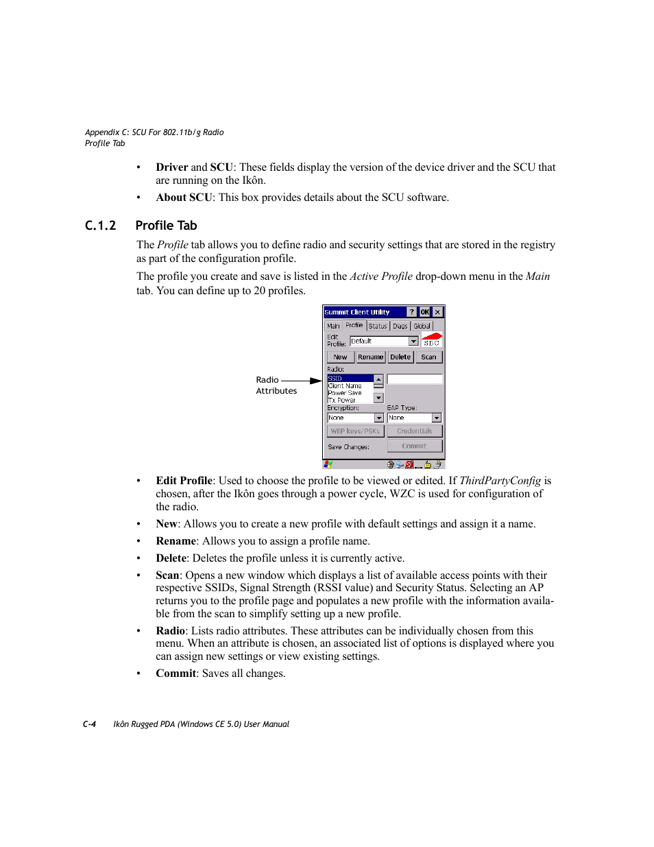 C.1.2 profile tab, C.1.2 | PYLE Audio IKON RUGGED 7505-BTSDCMHC25 User Manual | Page 304 / 324