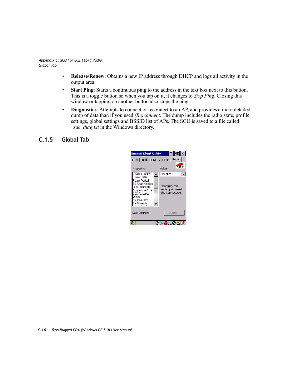 C.1.5 global tab | PYLE Audio IKON RUGGED 7505-BTSDCMHC25 User Manual | Page 310 / 324