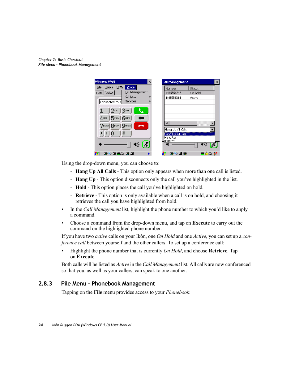 3 file menu – phonebook management, File menu – phonebook management | PYLE Audio IKON RUGGED 7505-BTSDCMHC25 User Manual | Page 36 / 324