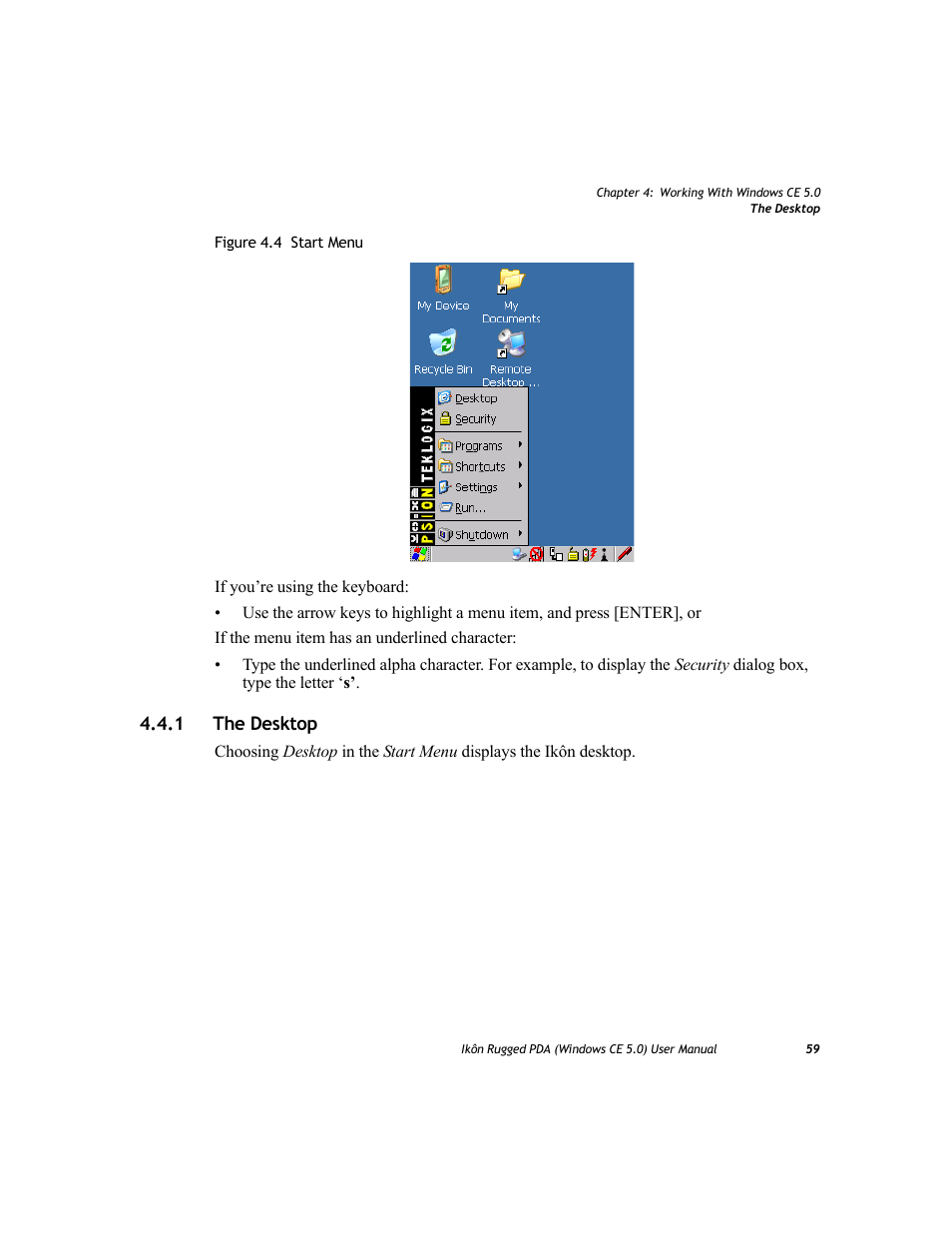 1 the desktop, The desktop | PYLE Audio IKON RUGGED 7505-BTSDCMHC25 User Manual | Page 71 / 324