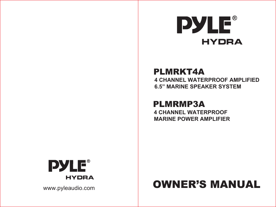 PYLE Audio PYLE HYDRA PLMRMP3A User Manual | 4 pages