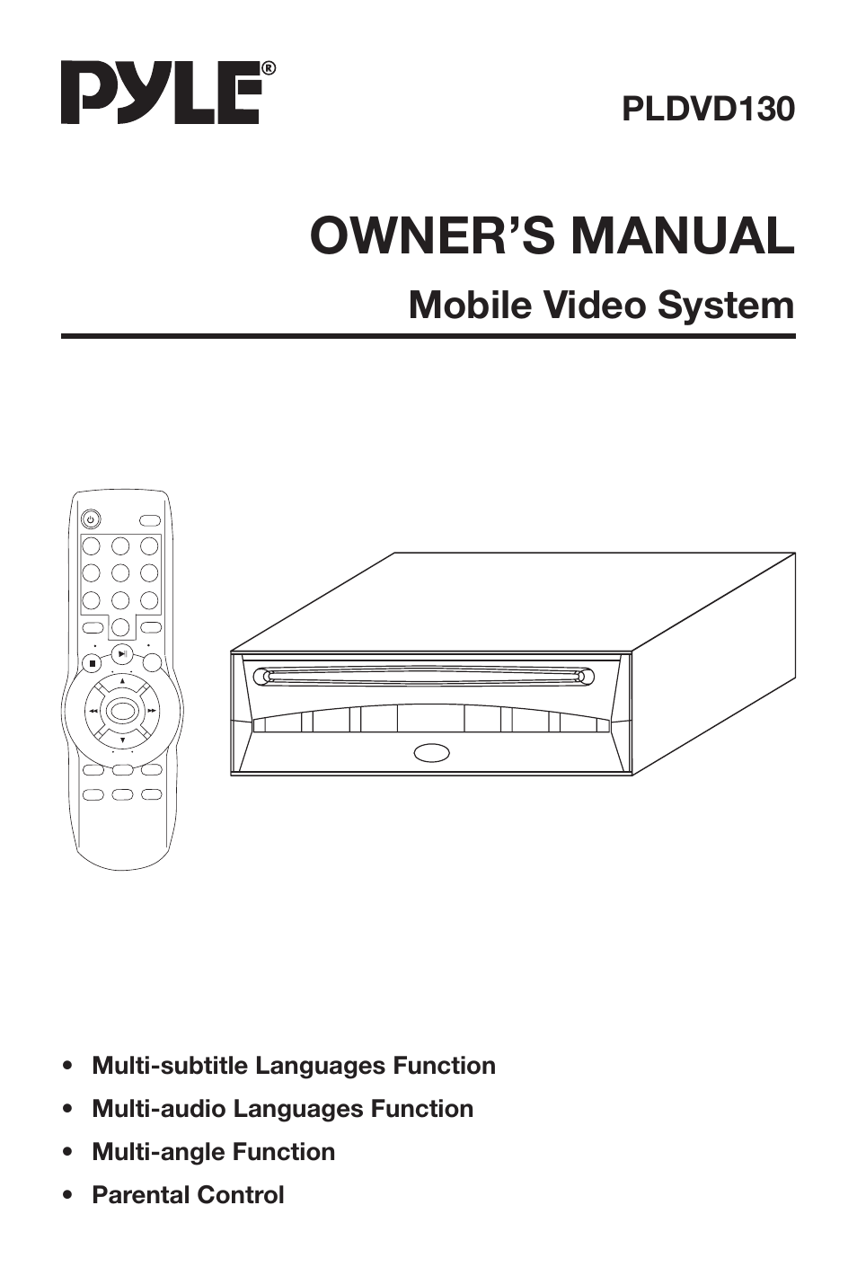 PYLE Audio PLDVD130 User Manual | 20 pages