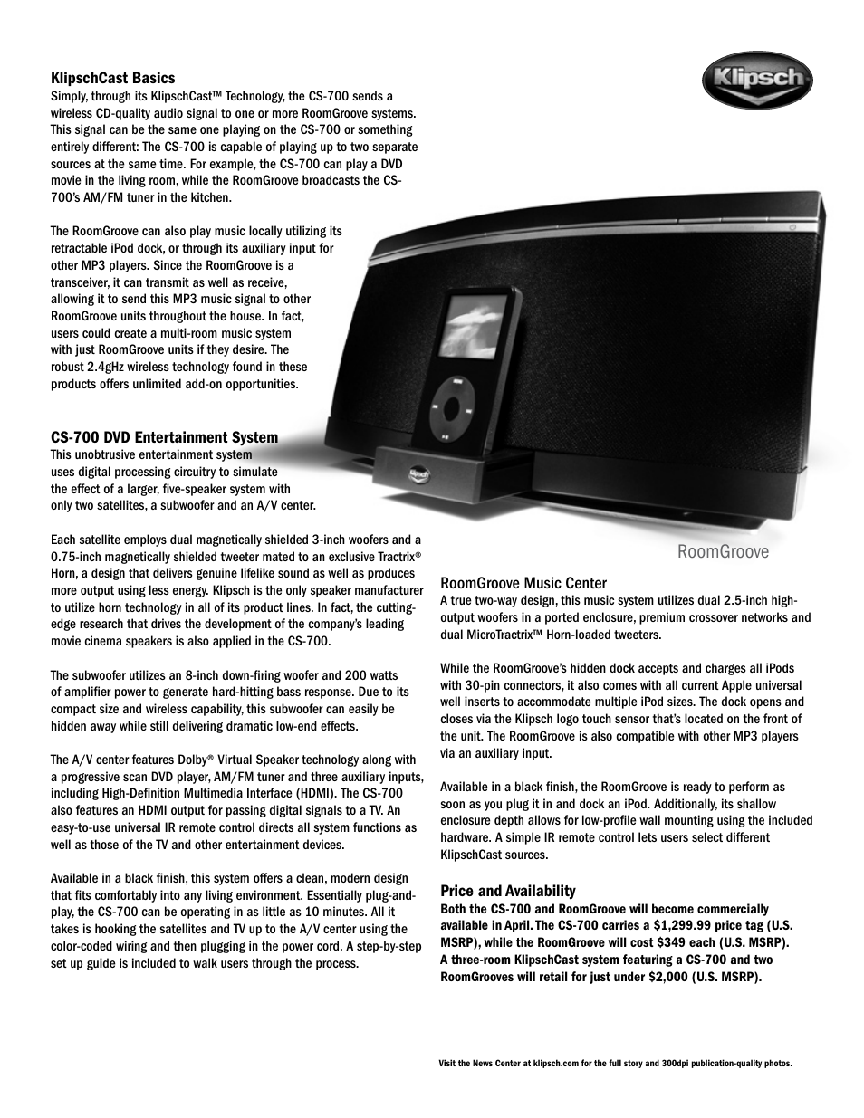 Roomgroove | PYLE Audio CES 2007 User Manual | Page 3 / 8