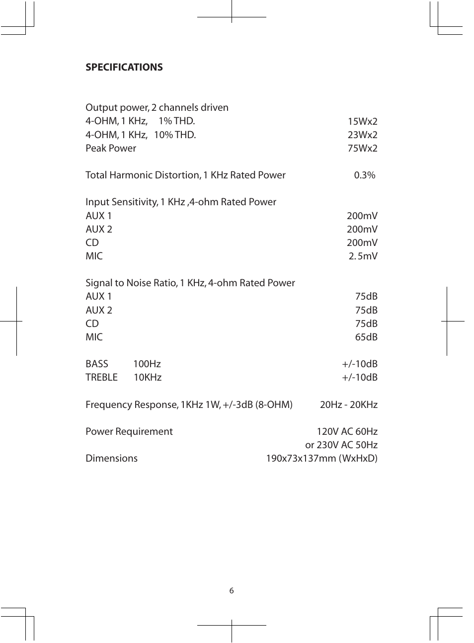 PYLE Audio PTA3 User Manual | Page 8 / 8