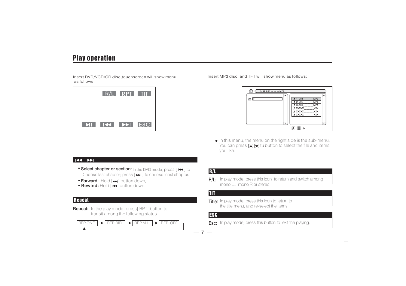 Play operation | PYLE Audio PLD3MU User Manual | Page 8 / 18