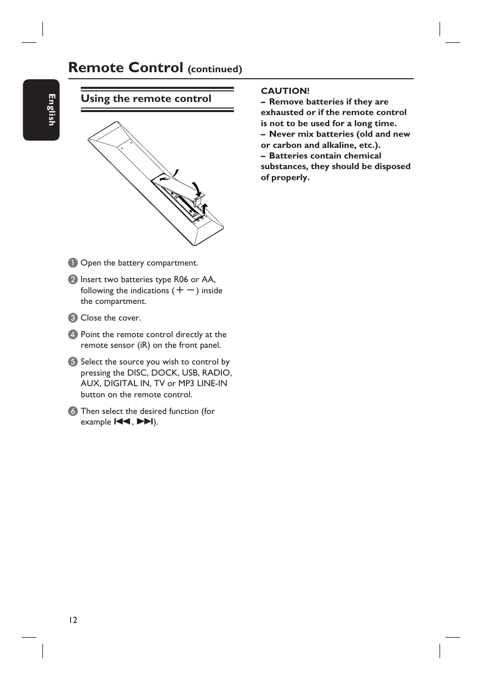 Remote control | PYLE Audio HTS8100 User Manual | Page 12 / 55
