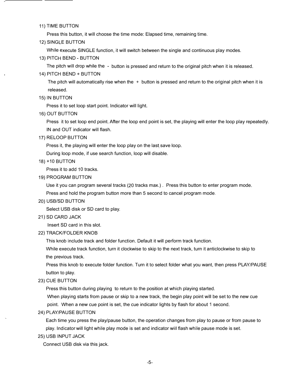 PYLE Audio PDJ450U User Manual | Page 6 / 10