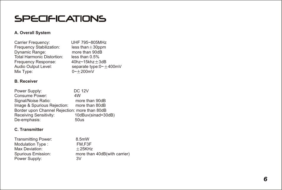 Т³гж 7 | PYLE Audio PDWM5300 User Manual | Page 7 / 7