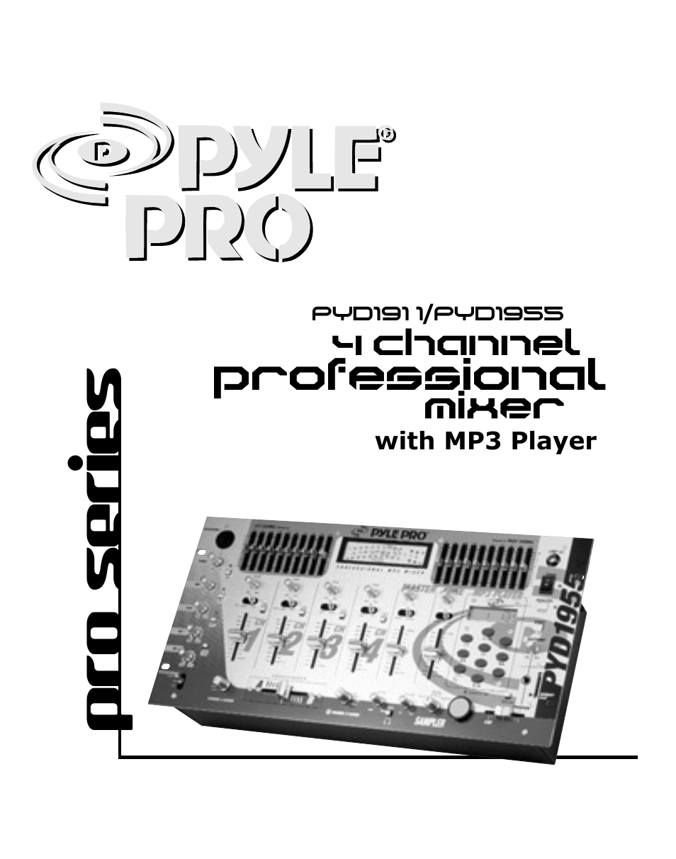 PYLE Audio PYD1955 User Manual | 16 pages