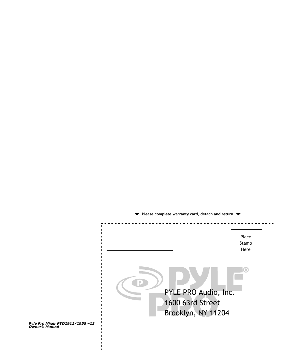 PYLE Audio PYD1955 User Manual | Page 15 / 16