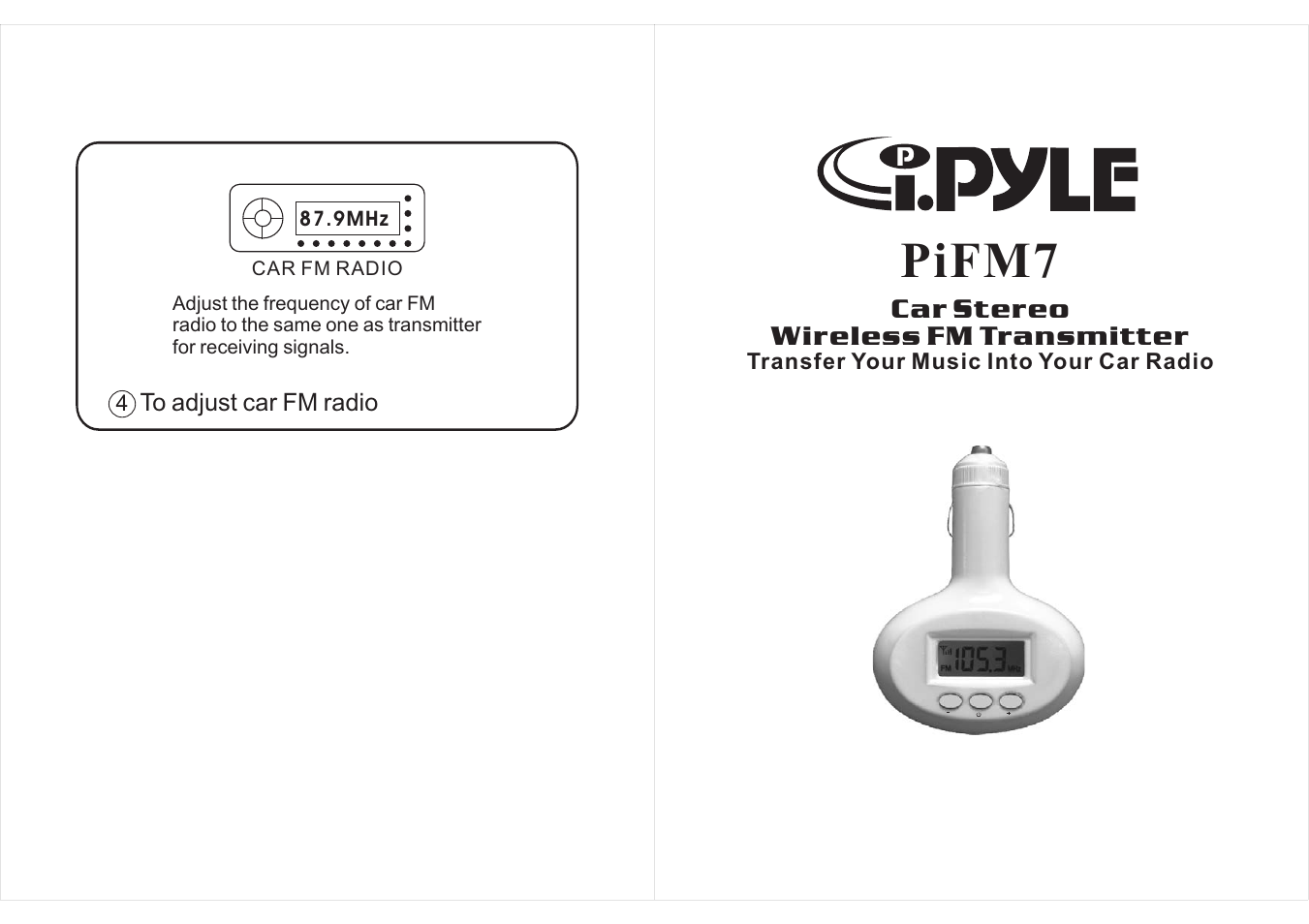 PYLE Audio PiFM7 User Manual | 2 pages