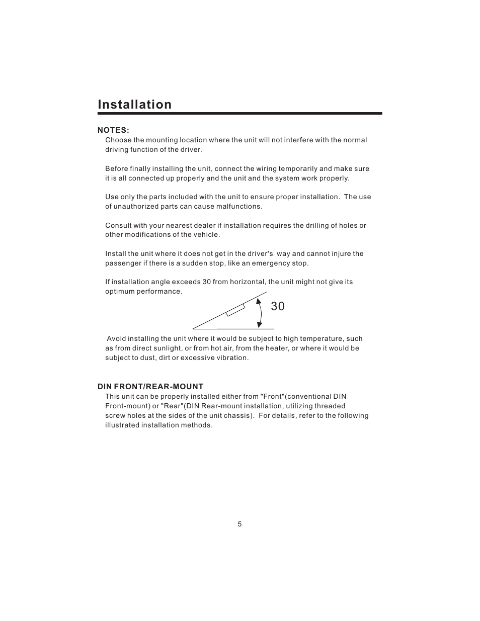 Installation | PYLE Audio PLD43MU User Manual | Page 6 / 35