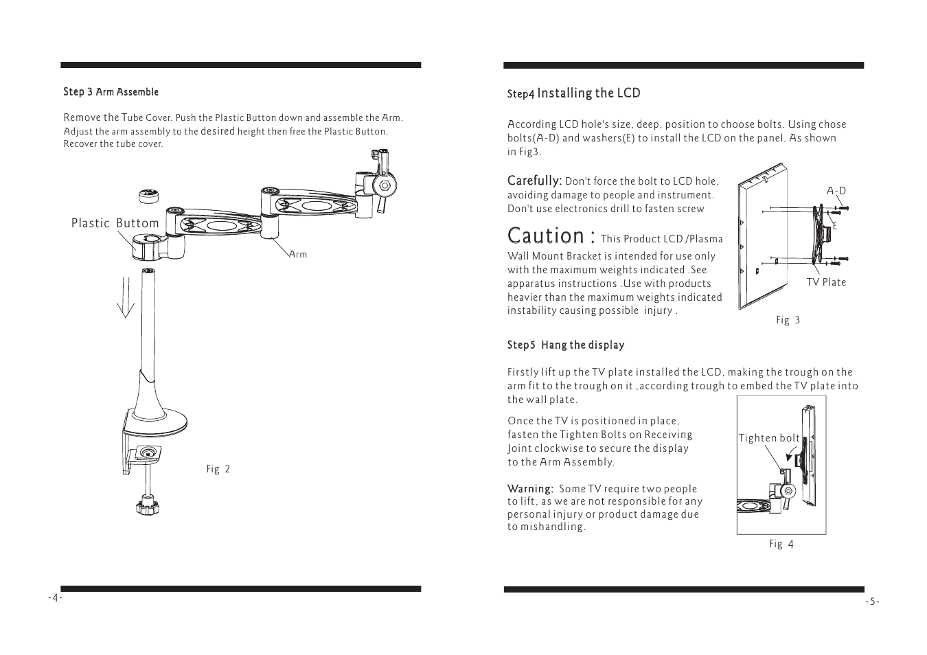 Caution | PYLE Audio PDLB372 User Manual | Page 4 / 4