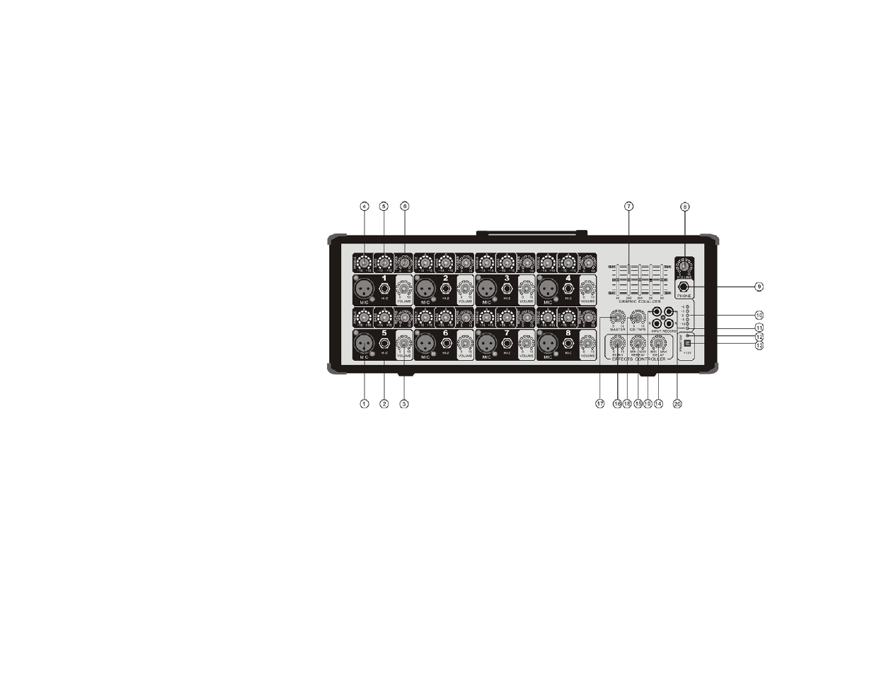 PYLE Audio PMX801 User Manual | Page 4 / 17