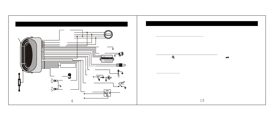 Т³гж 5, Wire connection guide, Transmitter code learning | PYLE Audio car security system User Manual | Page 5 / 10