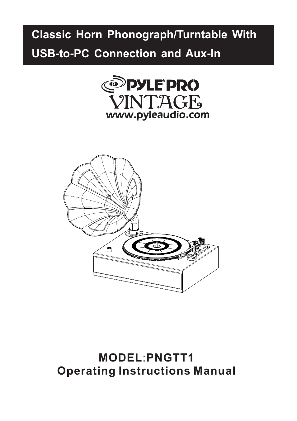 PYLE Audio PNGTT1 User Manual | 16 pages