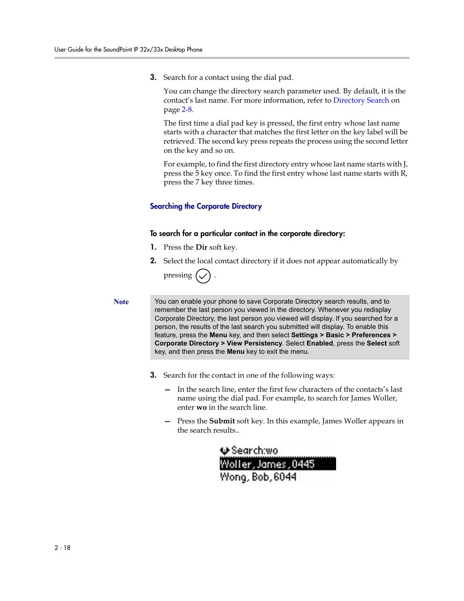 Searching the corporate directory | PYLE Audio SOUNDPOINT IP SIP 3.2.1 User Manual | Page 40 / 96