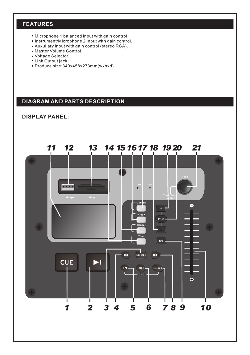 PYLE Audio PRO PCMX265B User Manual | Page 3 / 6