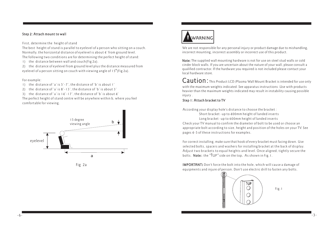 Caution | PYLE Audio PSW116MF1 User Manual | Page 3 / 4