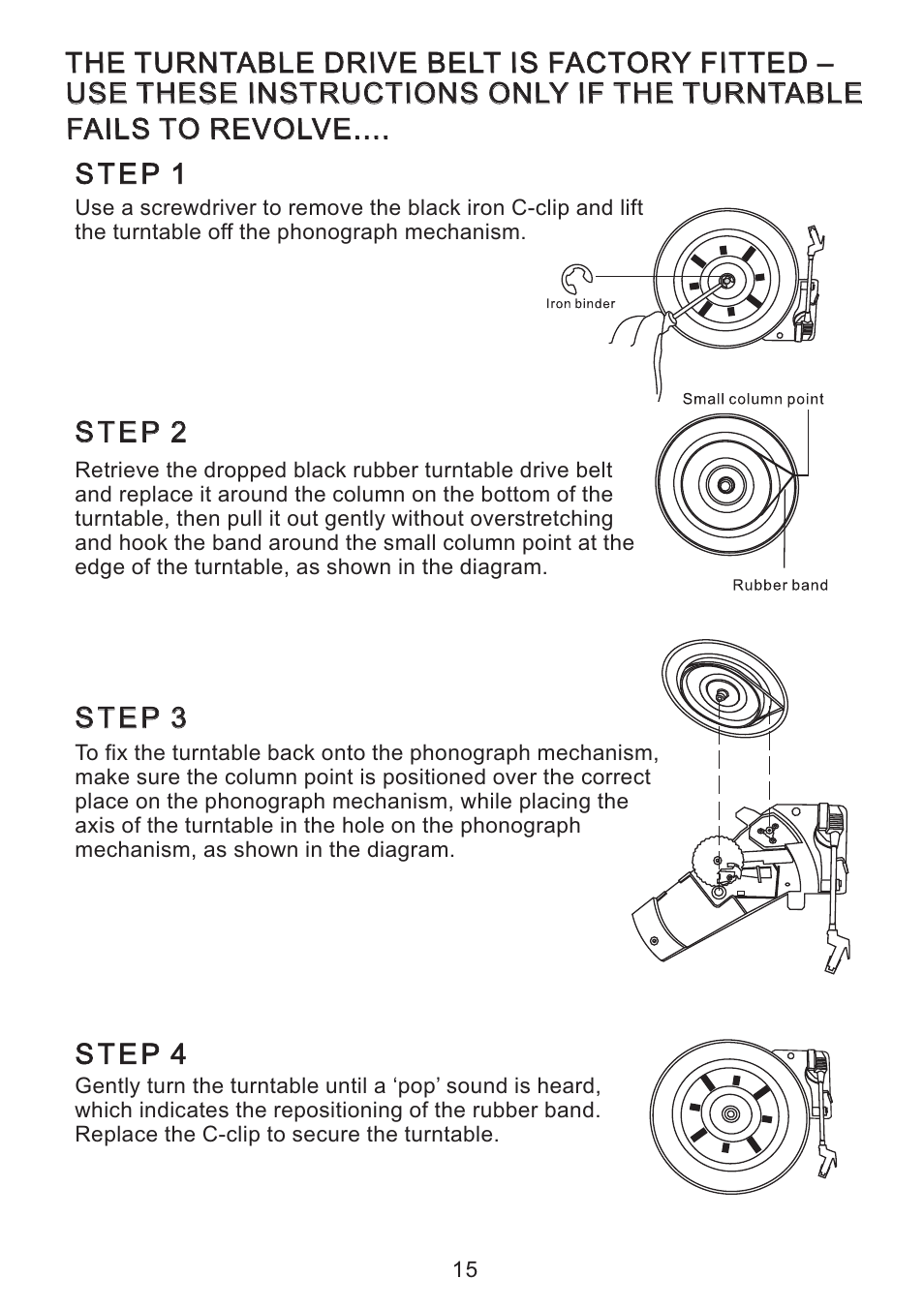 PYLE Audio PYLEPRO VINTAGE PVNTT6UM User Manual | Page 16 / 16