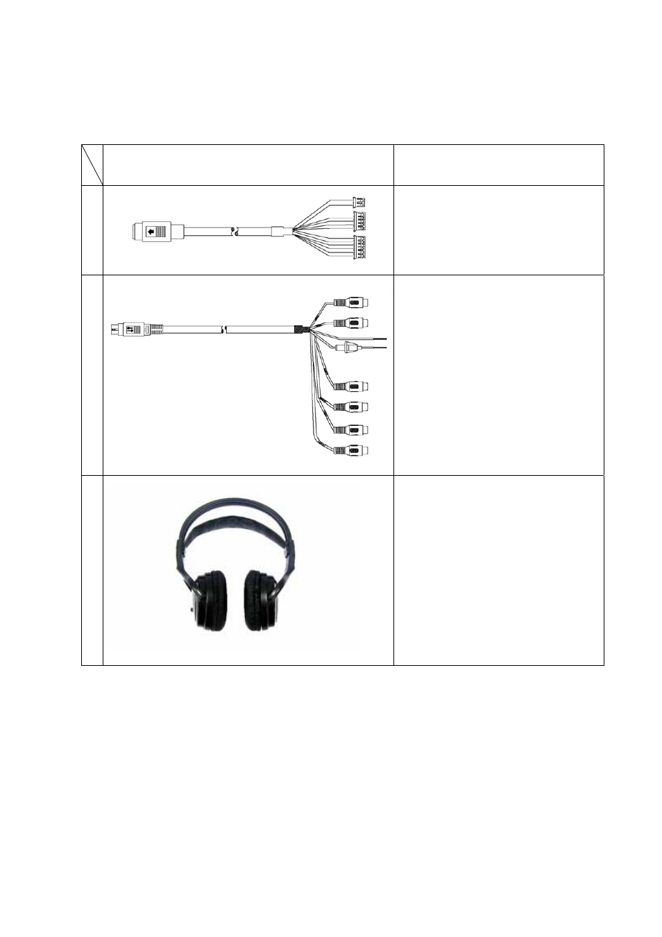 Description of accessories | PYLE Audio PLVW1048VGA User Manual | Page 19 / 26