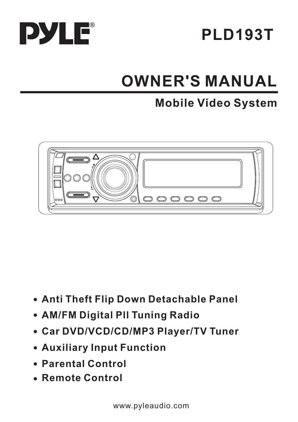 PYLE Audio PLD193T User Manual | 24 pages