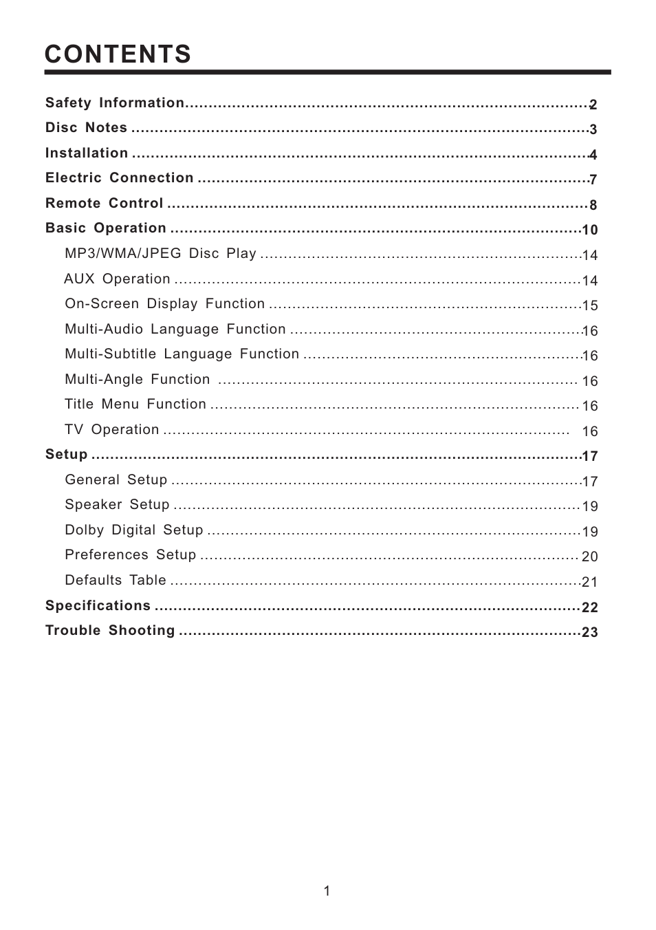 PYLE Audio PLD193T User Manual | Page 2 / 24