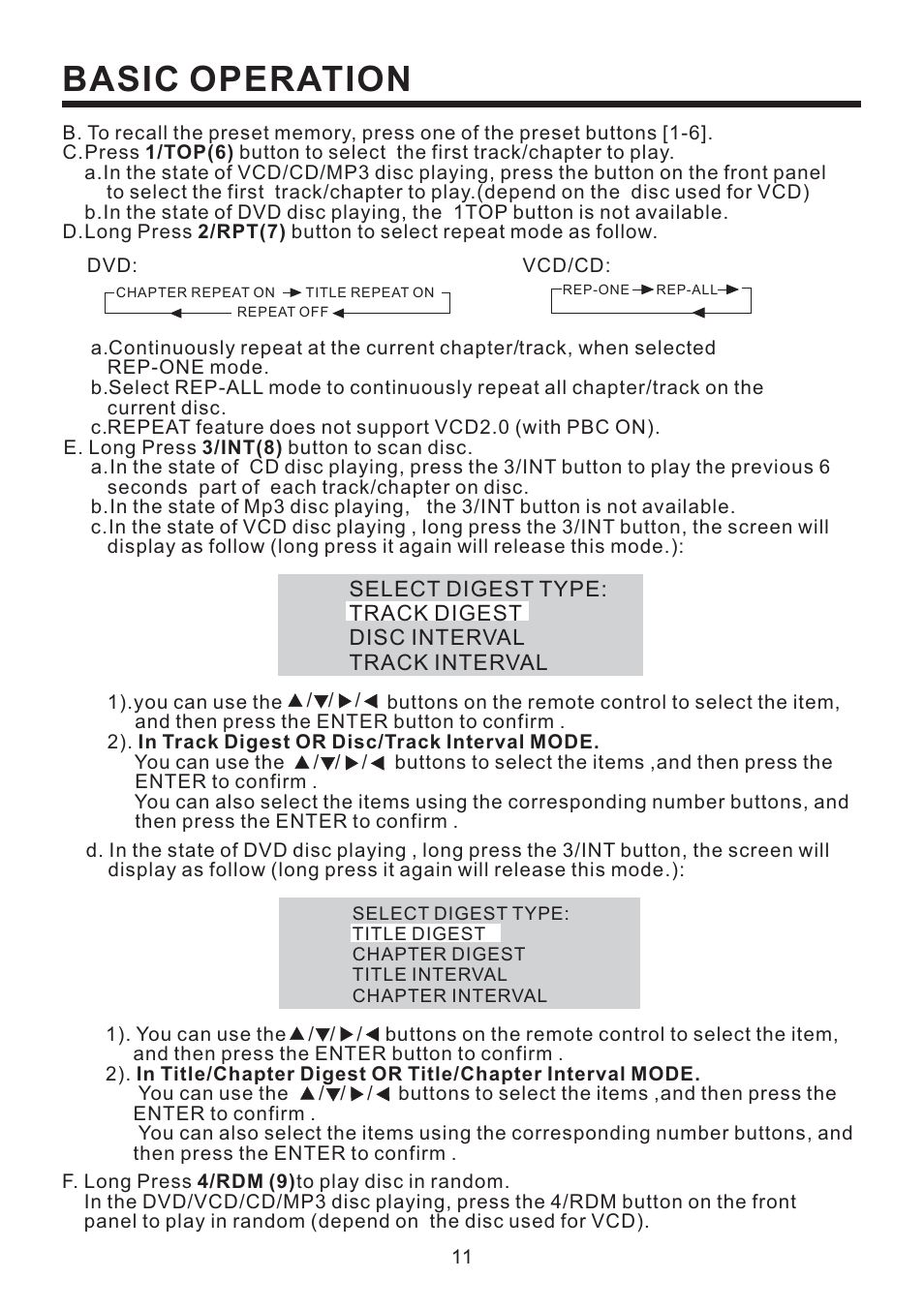 Basic operation | PYLE Audio PLD53MUT User Manual | Page 12 / 24