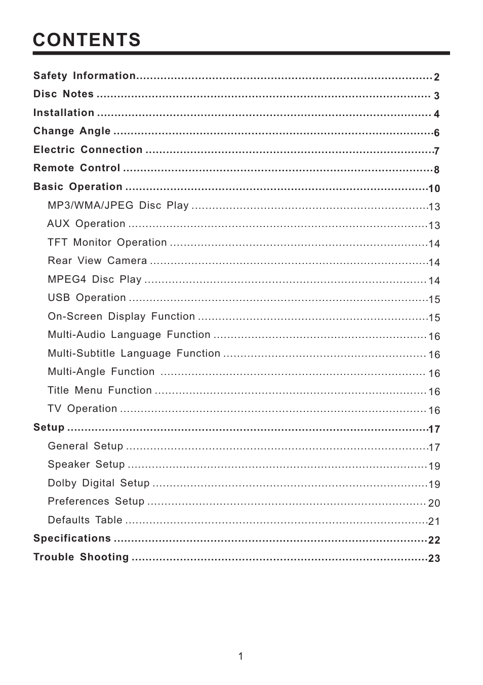 PYLE Audio PLD53MUT User Manual | Page 2 / 24