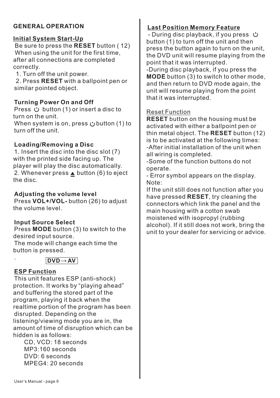 PYLE Audio Mobile Audio System PLD22 User Manual | Page 10 / 22