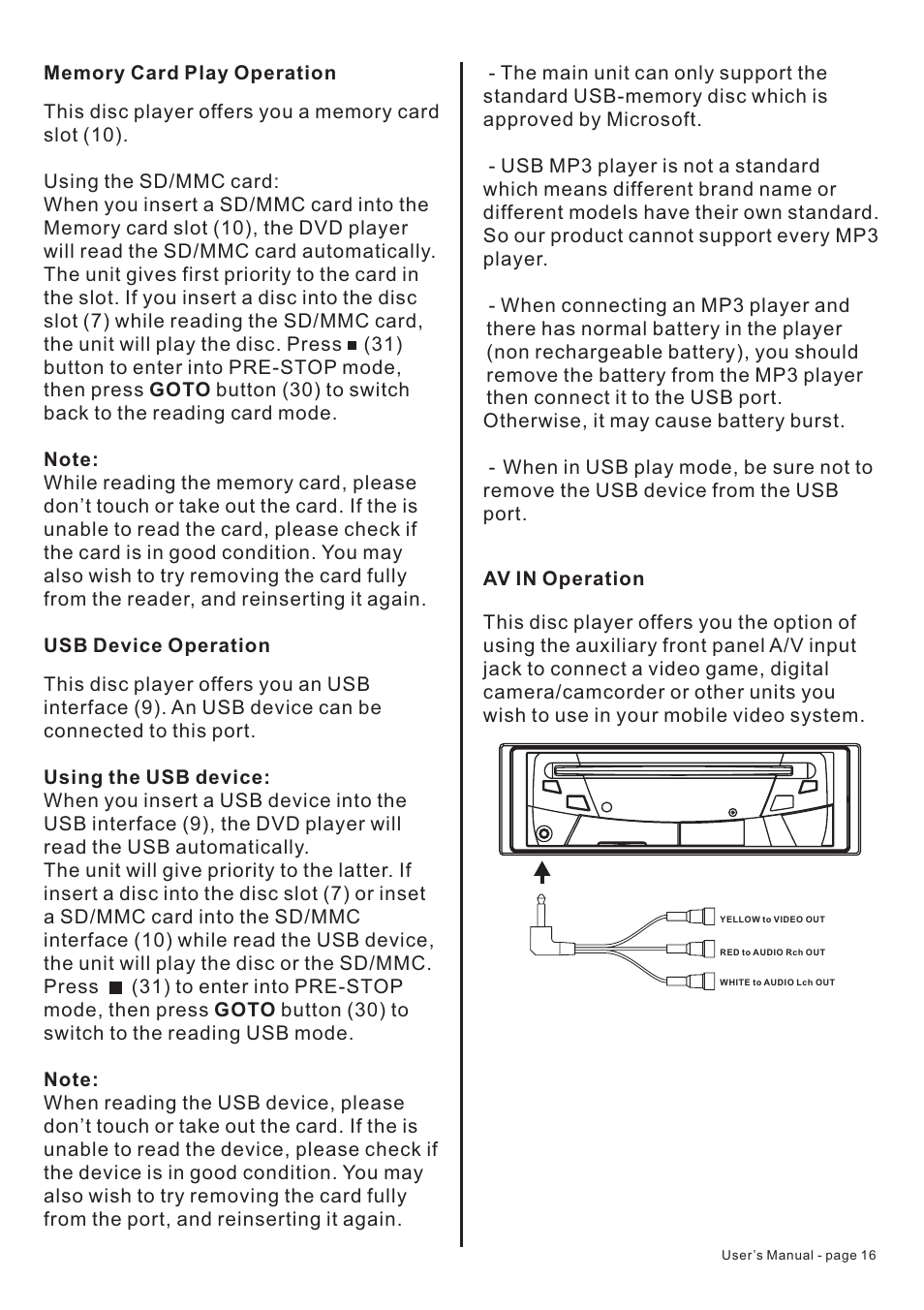 PYLE Audio Mobile Audio System PLD22 User Manual | Page 17 / 22