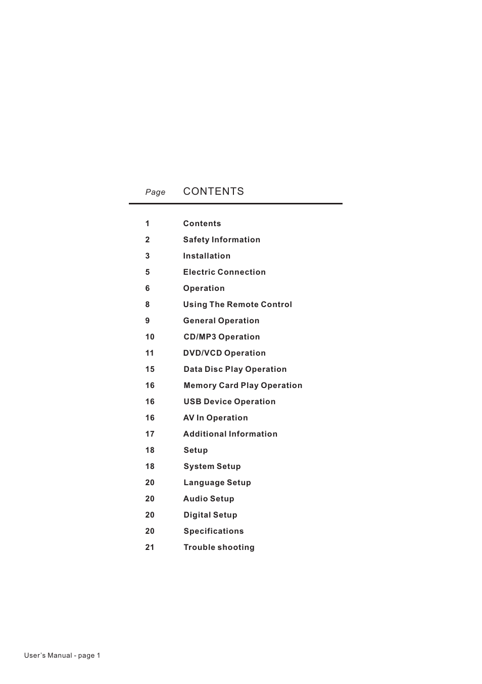 PYLE Audio Mobile Audio System PLD22 User Manual | Page 2 / 22