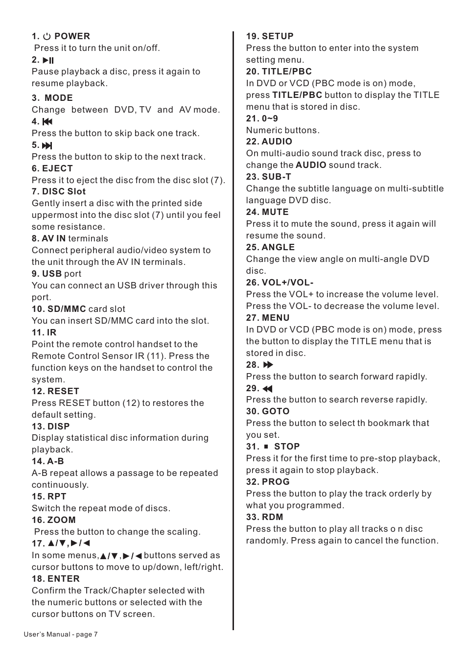 PYLE Audio Mobile Audio System PLD22 User Manual | Page 8 / 22