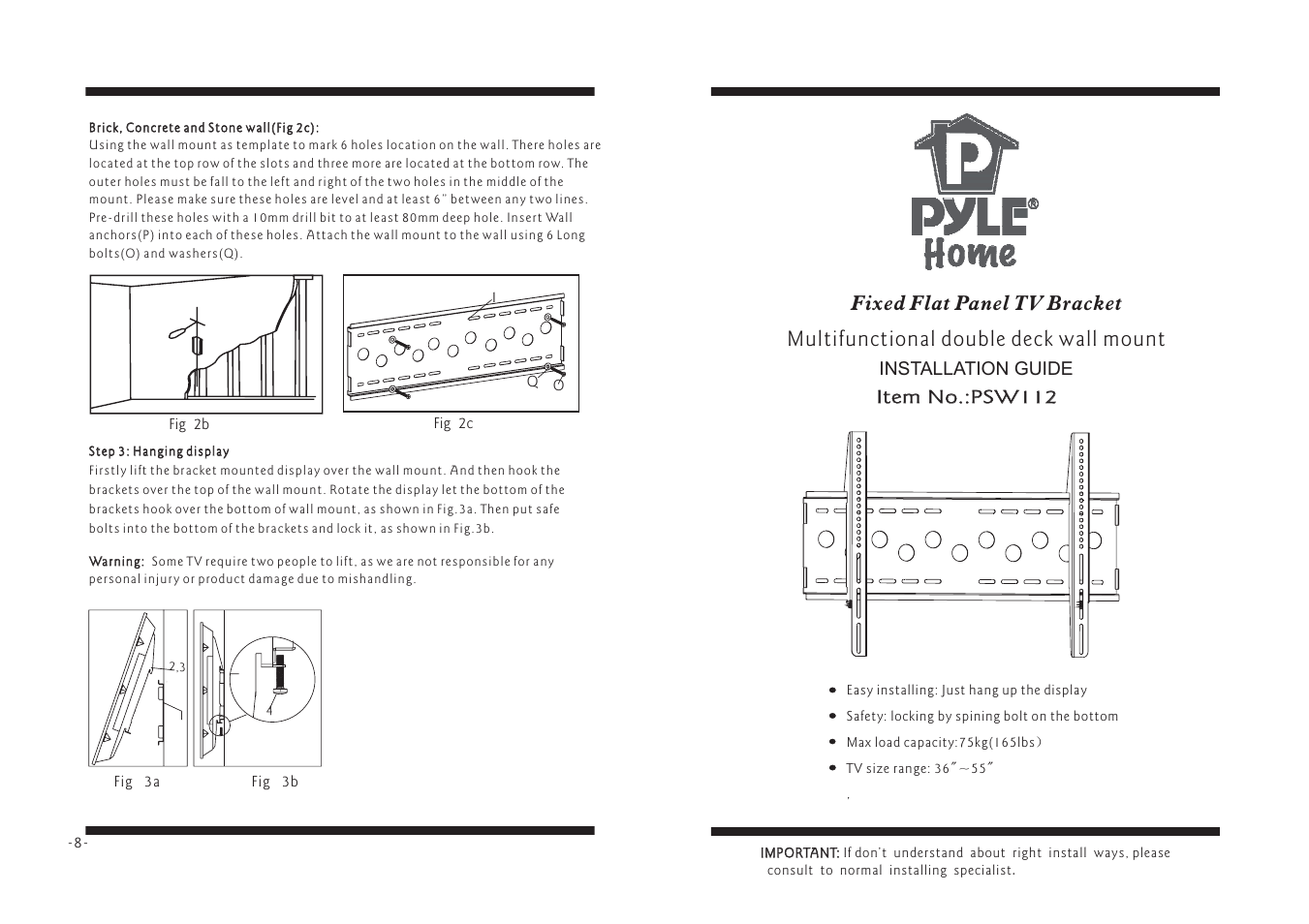 PYLE Audio PSW112 User Manual | 4 pages