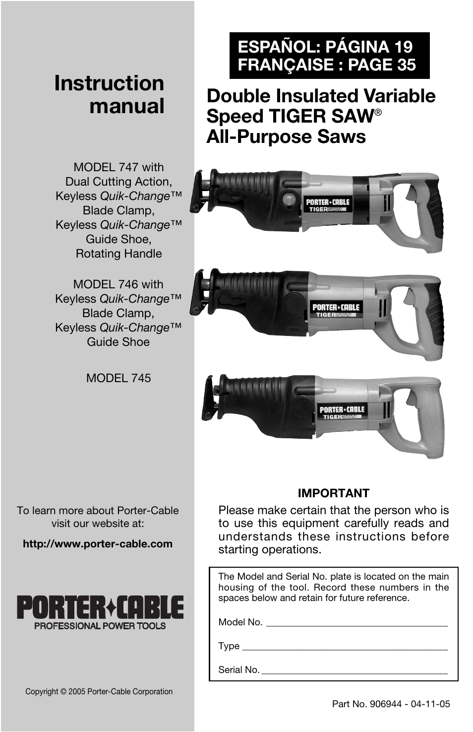 PYLE Audio 747 User Manual | 19 pages