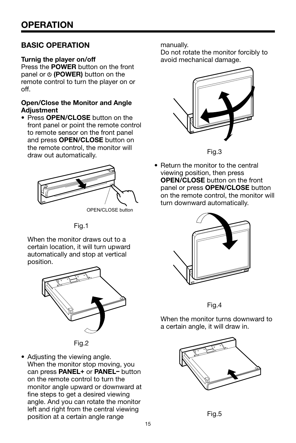 Operation | PYLE Audio PLTVRDIN65 User Manual | Page 15 / 32