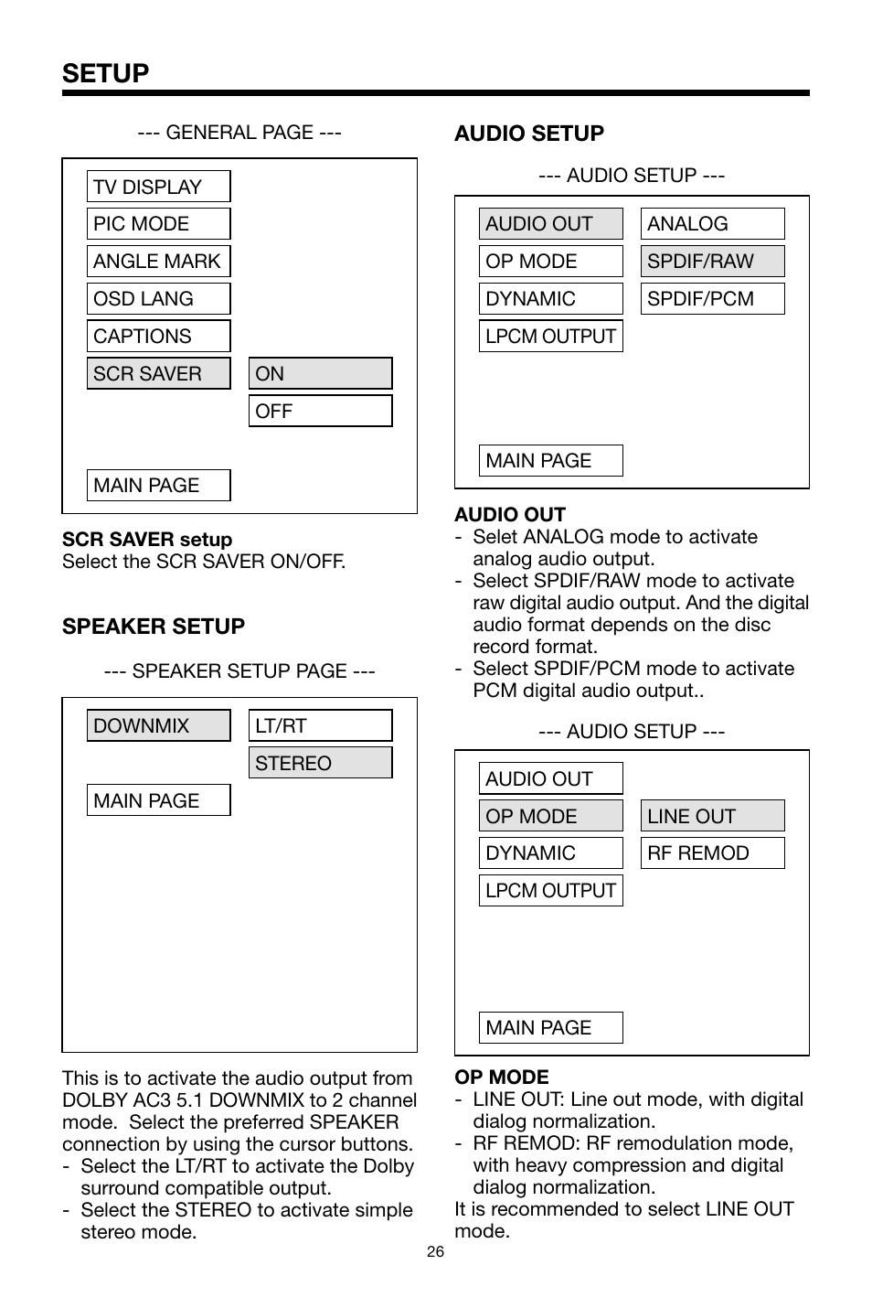 Setup | PYLE Audio PLTVRDIN65 User Manual | Page 26 / 32