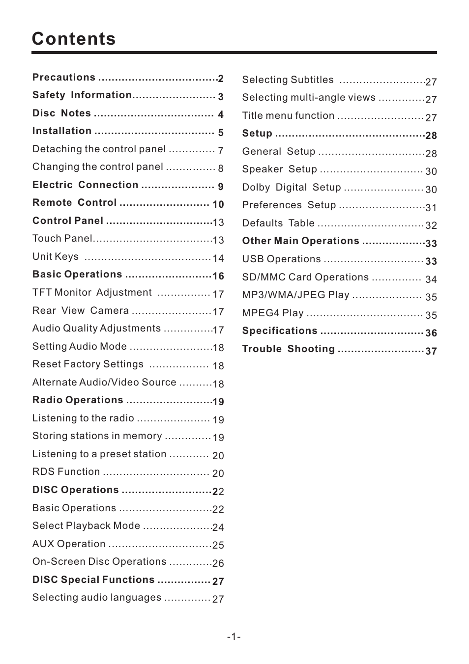 PYLE Audio PLD71MU User Manual | Page 2 / 38