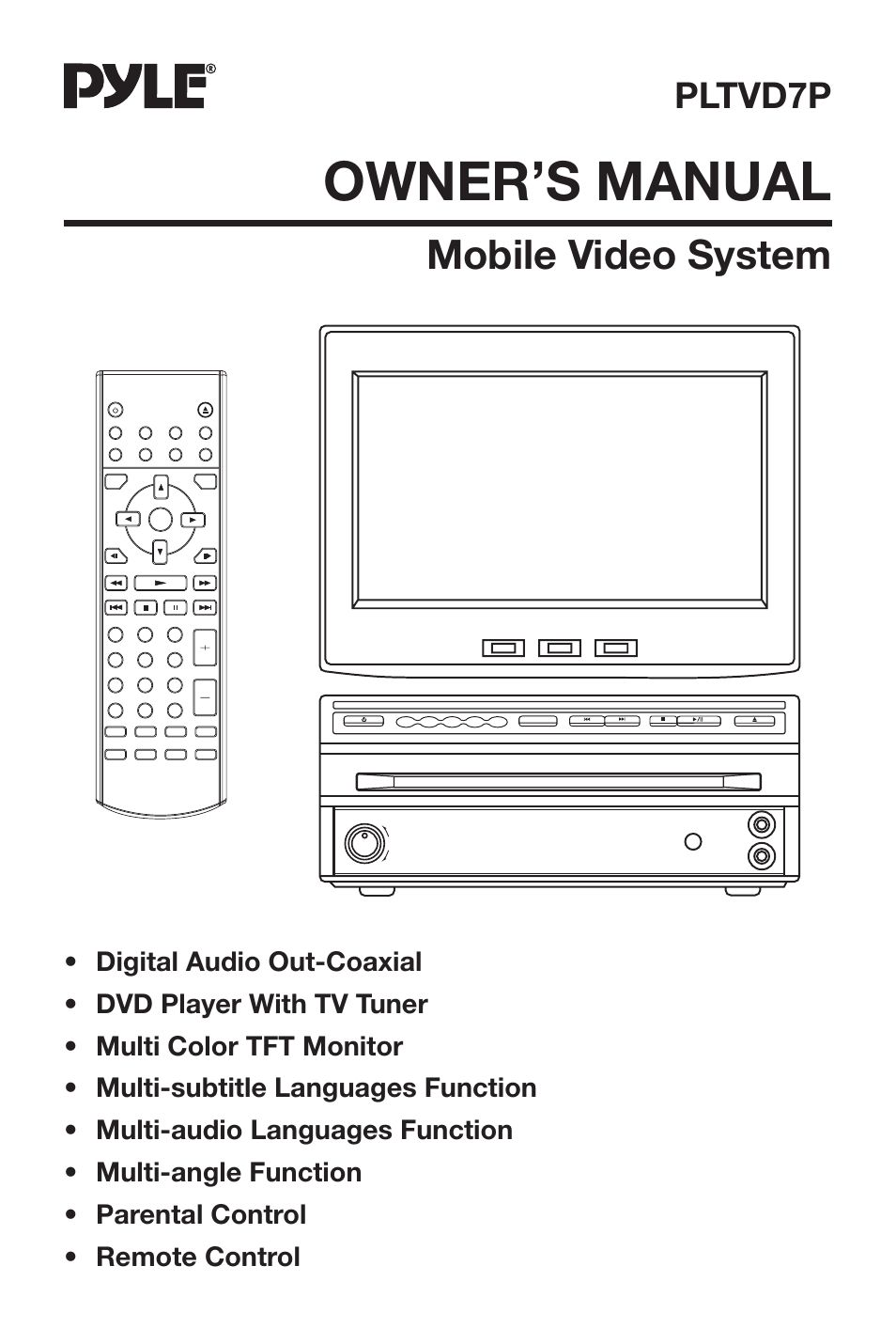 PYLE Audio PLTVD7P User Manual | 28 pages