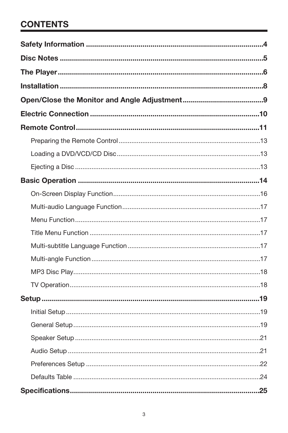 PYLE Audio PLTVD7P User Manual | Page 3 / 28