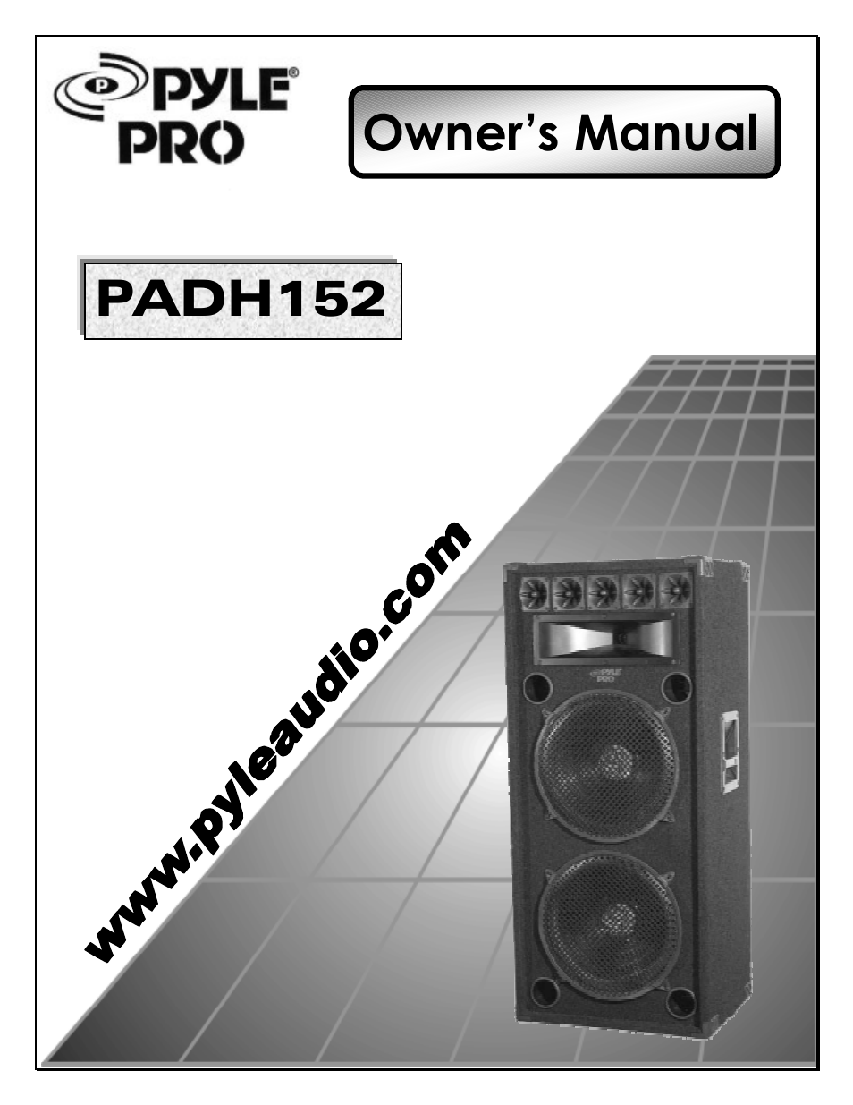 PYLE Audio PADH 152 User Manual | 7 pages