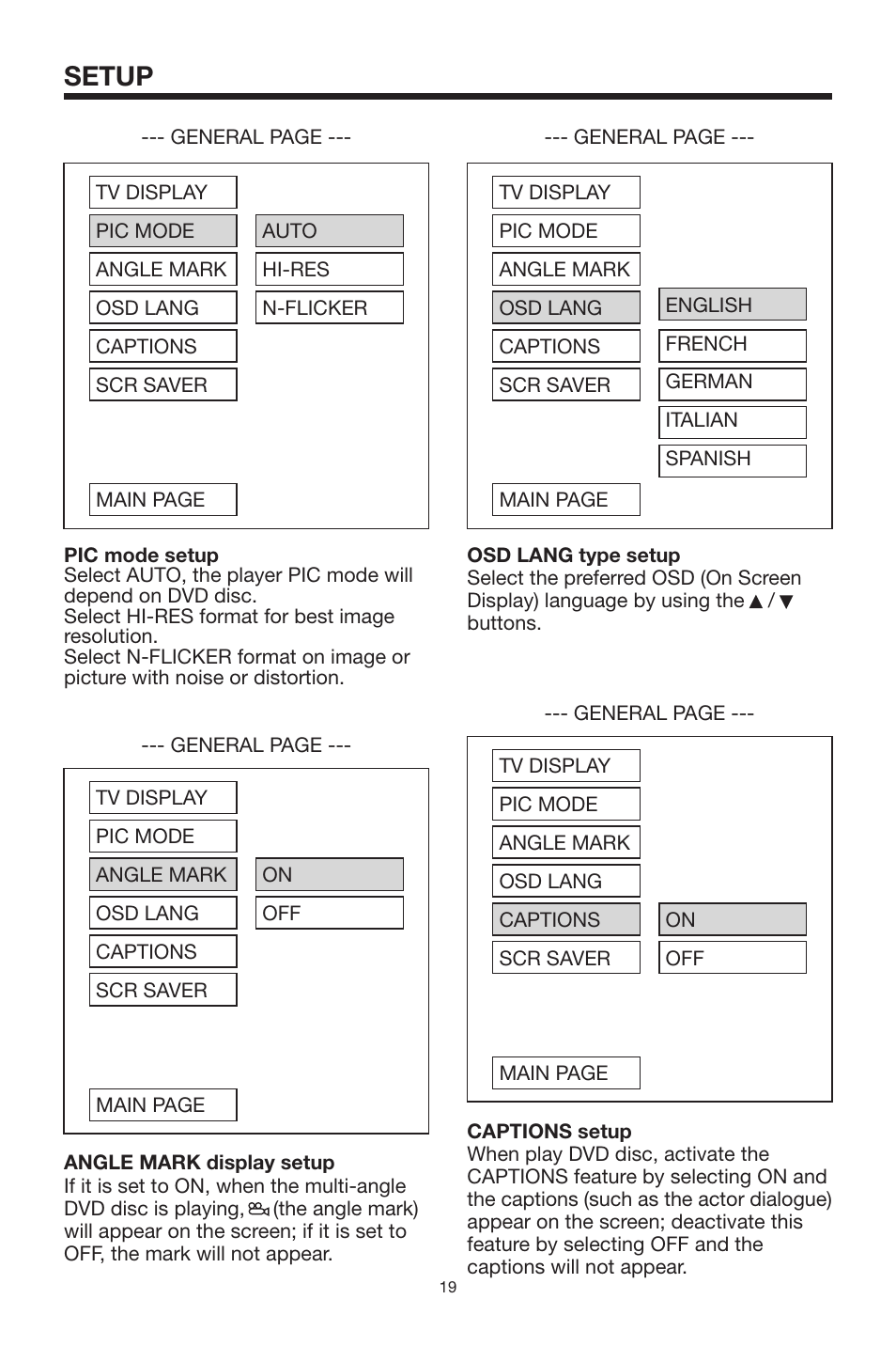Setup | PYLE Audio PLMDR7 User Manual | Page 19 / 25